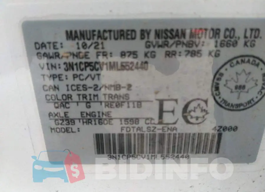 3N1CP5CV1ML552440 Photo# 9