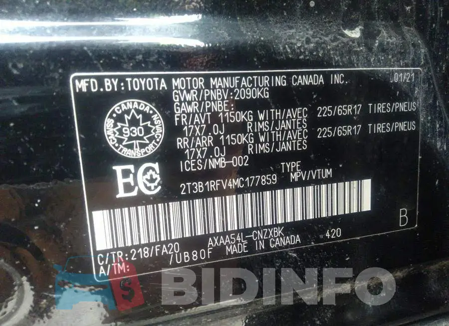 2T3B1RFV4MC177859 Photo# 9