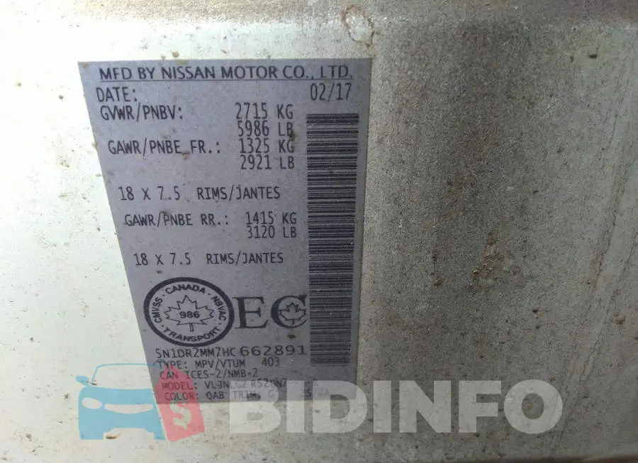 5N1DR2MM7HC662891 Photo# 9