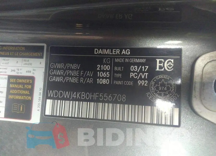 WDDWJ4KB0HF556708 Photo# 9