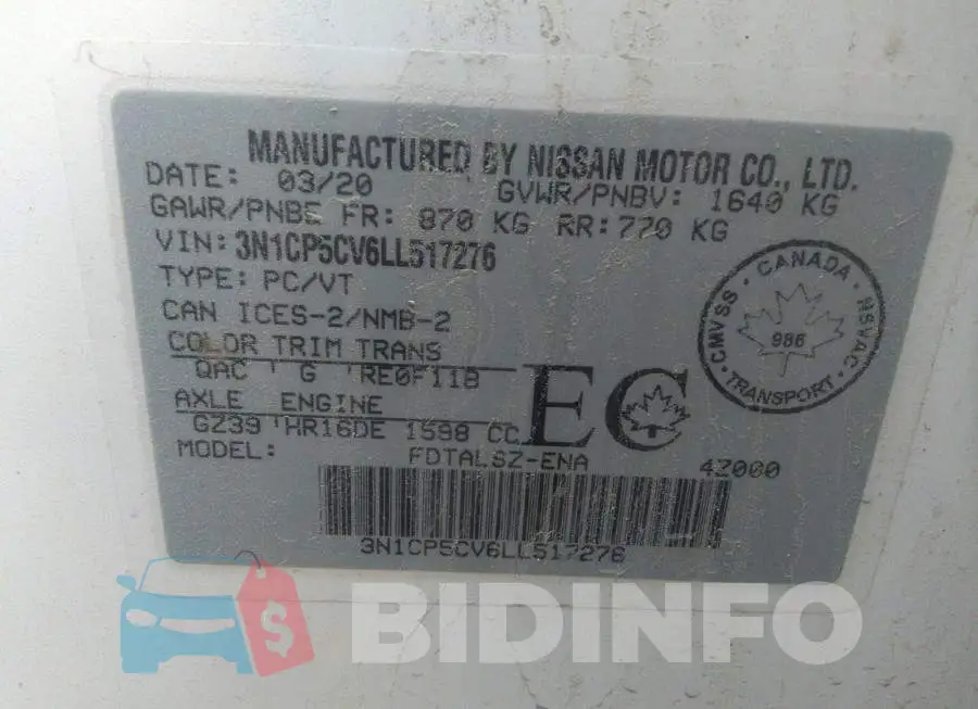 3N1CP5CV6LL517276 Photo# 9