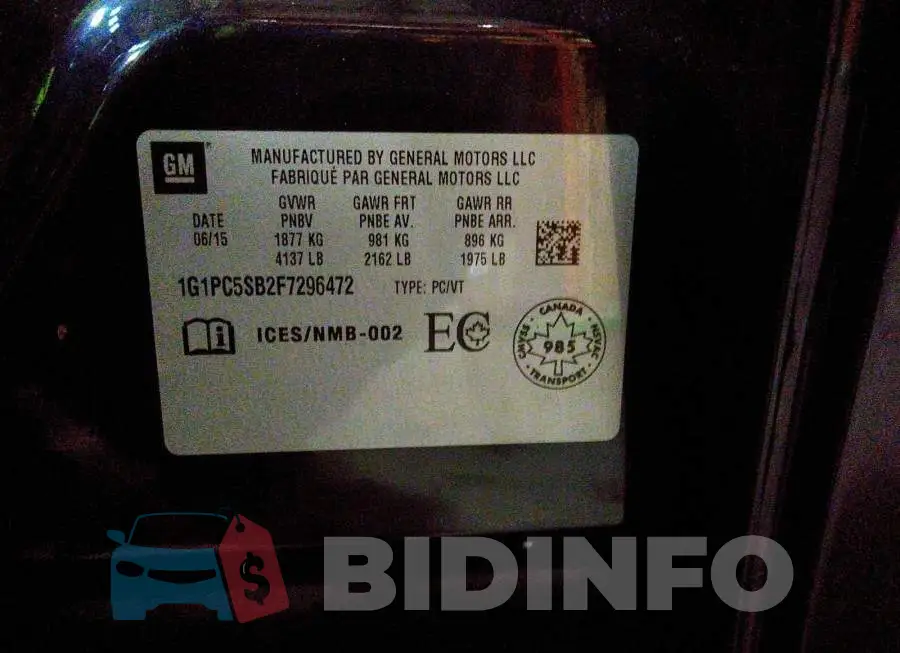 1G1PC5SB2F7296472 Photo# 9