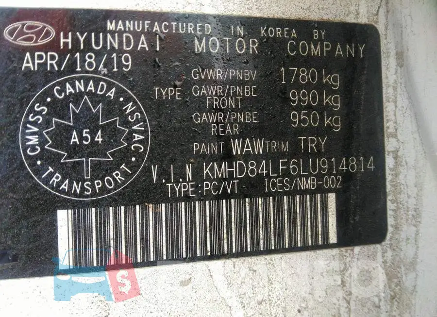 KMHD84LF6LU914814 Photo# 9