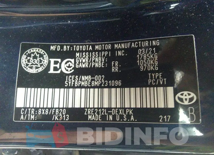 5YFBPMBE8MP231096 Photo# 9