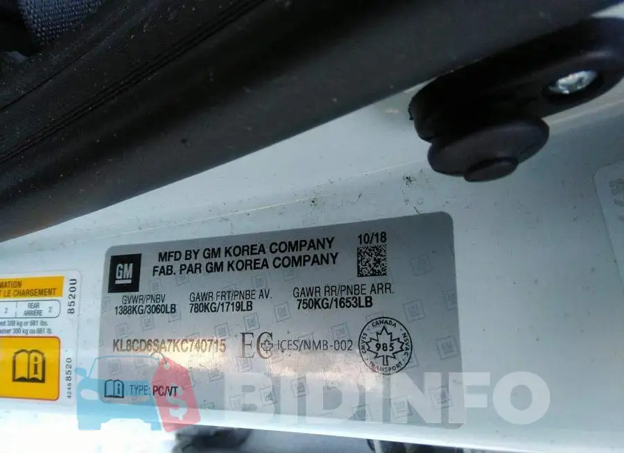 KL8CD6SA7KC740715 Photo# 9