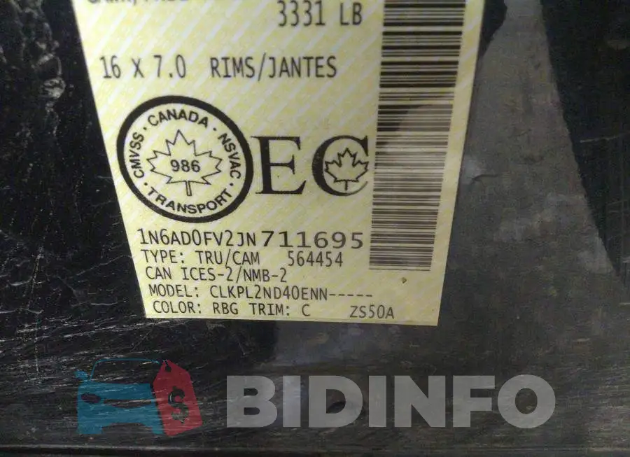 1N6AD0FV2JN711695 Photo# 9