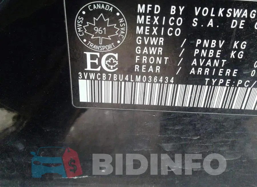 3VWCB7BU4LM036434 Photo# 9