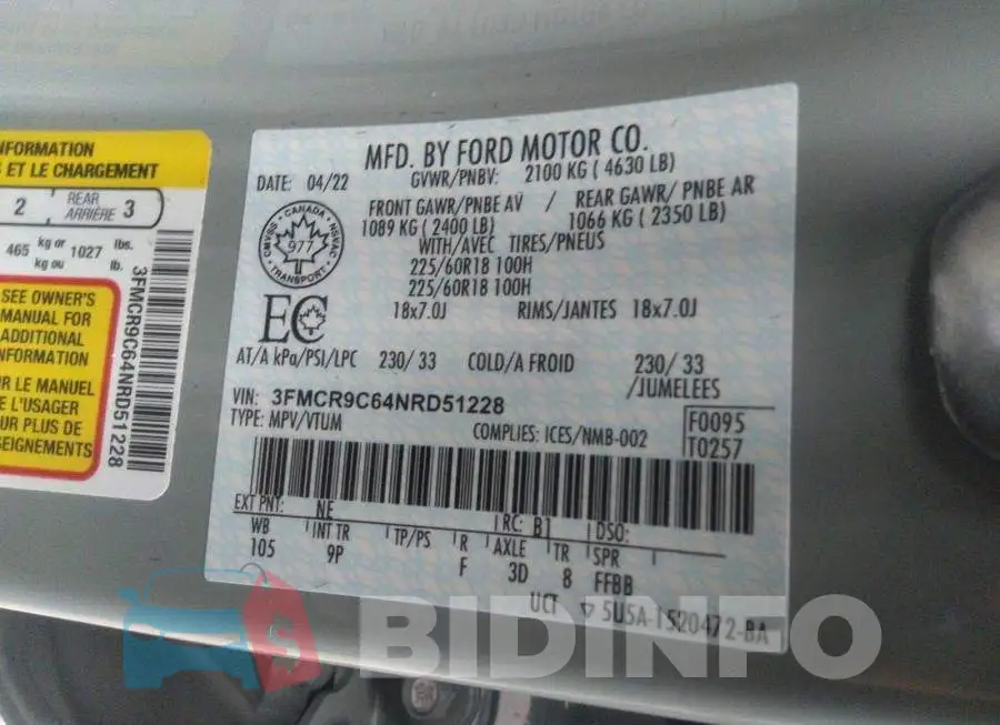 3FMCR9C64NRD51228 Photo# 9