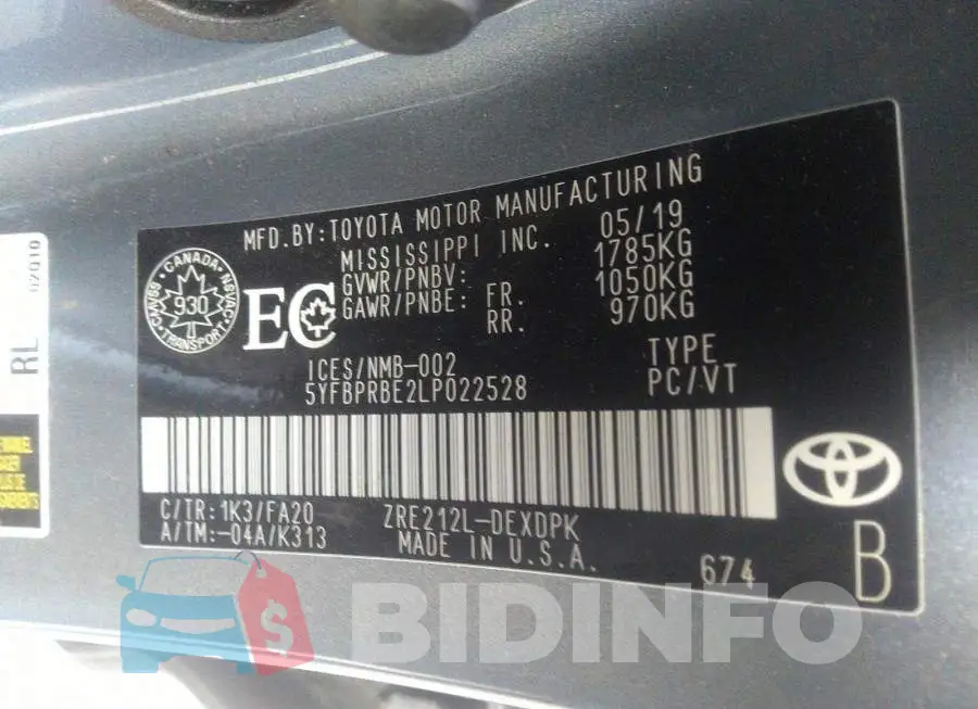 5YFBPRBE2LP022528 Photo# 9
