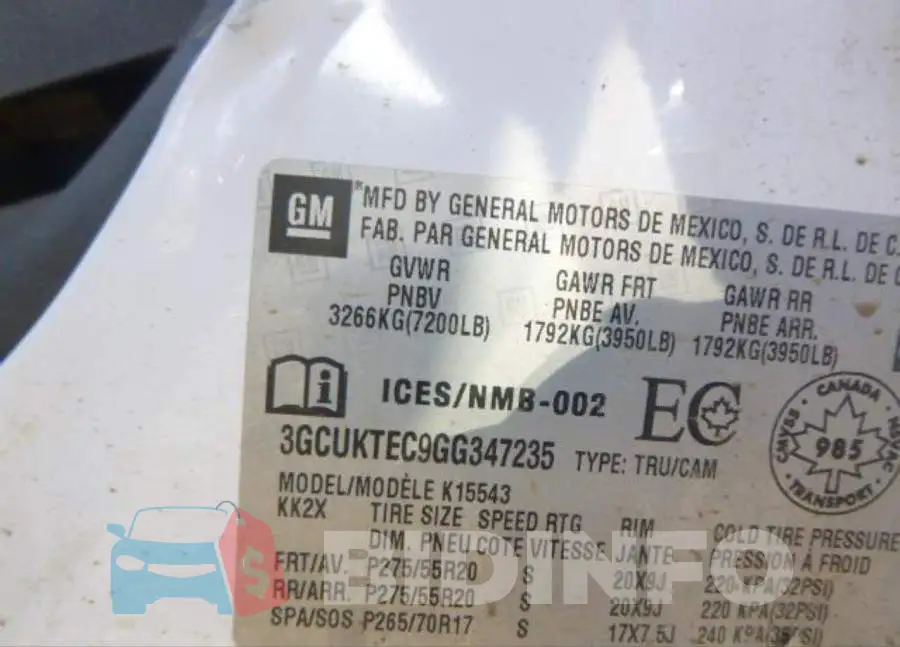 3GCUKTEC9GG347235 Photo# 9