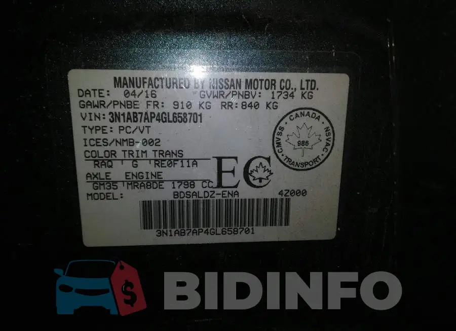3N1AB7AP4GL658701 Photo# 9