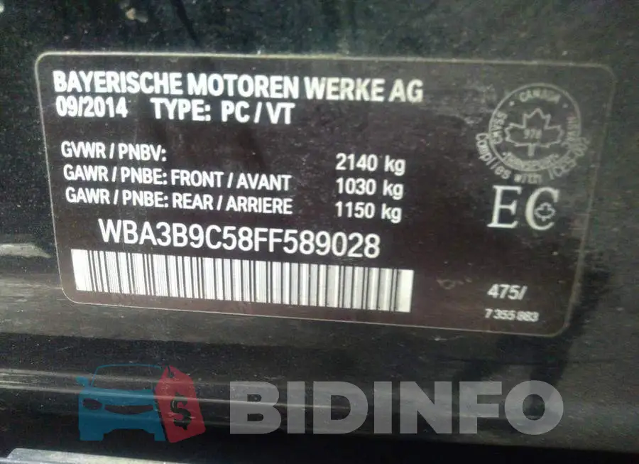 WBA3B9C58FF589028 Photo# 9
