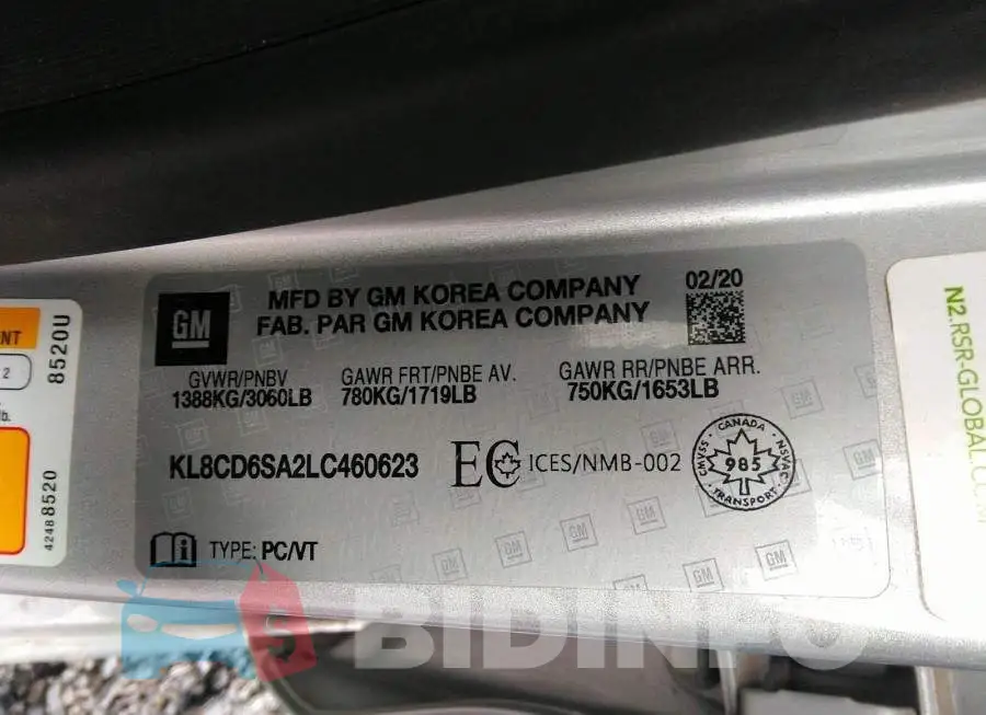 KL8CD6SA2LC460623 Photo# 9