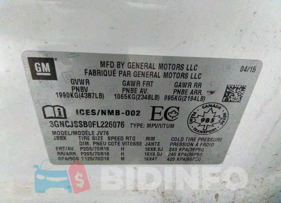 3GNCJSSB0FL226076 Photo# 9