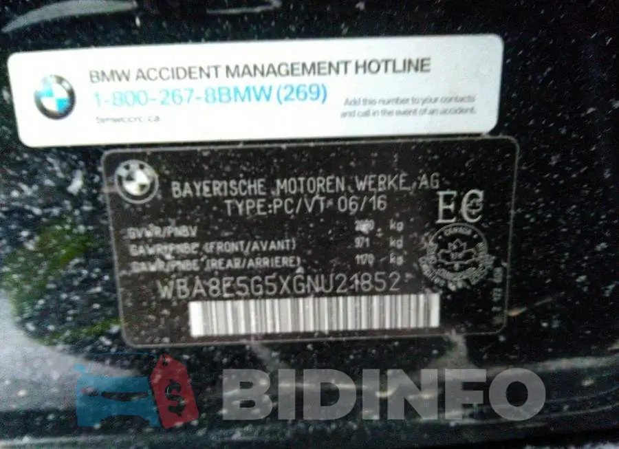 WBA8E5G5XGNU21852 Photo# 9