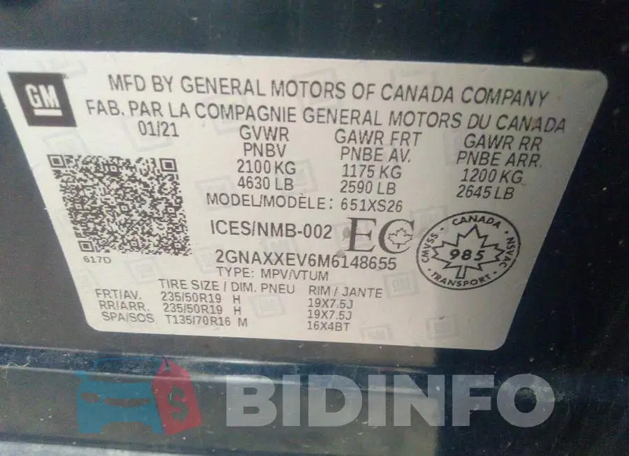 2GNAXXEV6M6148655 Photo# 9