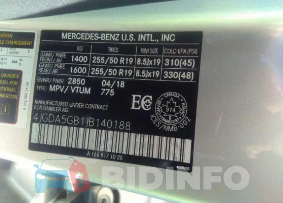4JGDA5GB1JB140188 Photo# 10