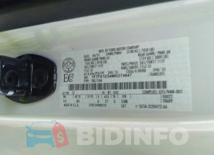 1FTFX1E54MKD74847 Photo# 9