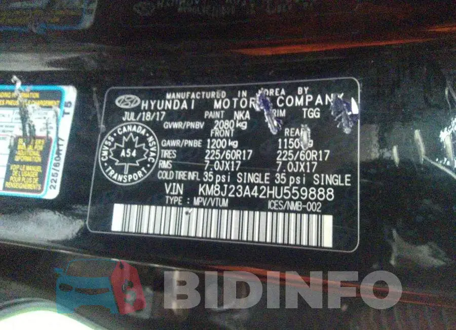 KM8J23A42HU559888 Photo# 9