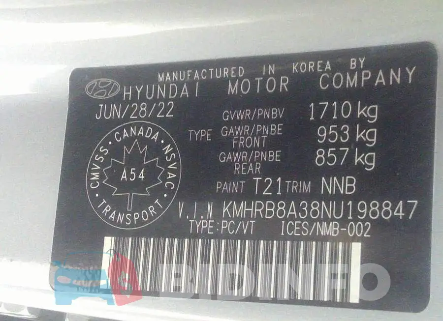 KMHRB8A38NU198847 Photo# 9