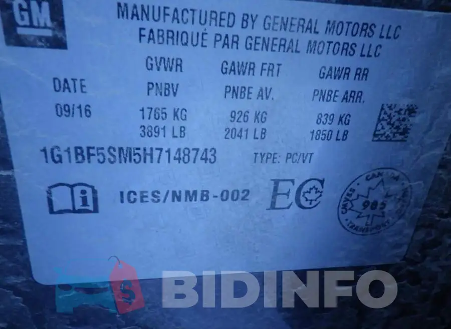 1G1BF5SM5H7148743 Photo# 9