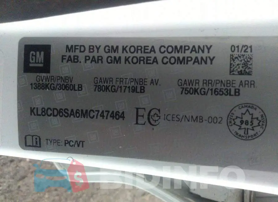 KL8CD6SA6MC747464 Photo# 9