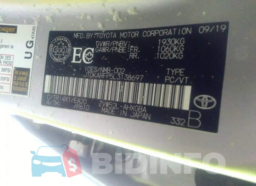JTDKARFP5L3138697 Photo# 9
