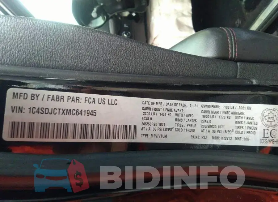 1C4SDJCTXMC641945 Photo# 9