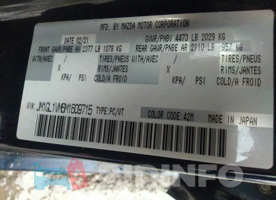 JM1GL1VM6M1609715 Photo# 9