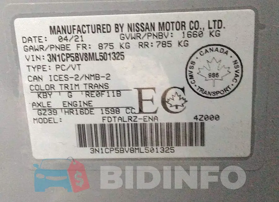 3N1CP5BV8ML501325 Photo# 9