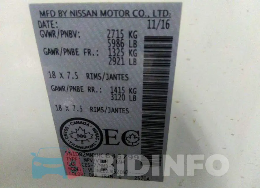 5N1DR2MMXHC636799 Photo# 9