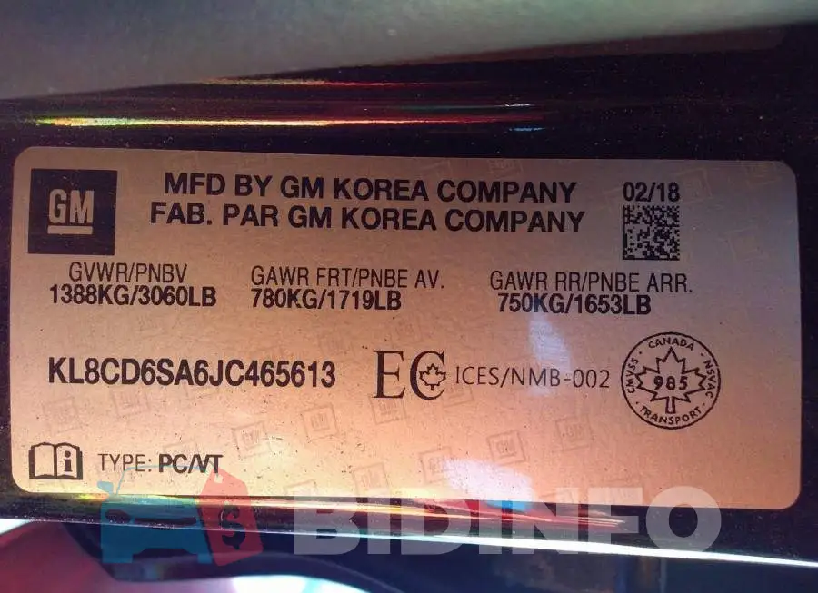 KL8CD6SA6JC465613 Photo# 9