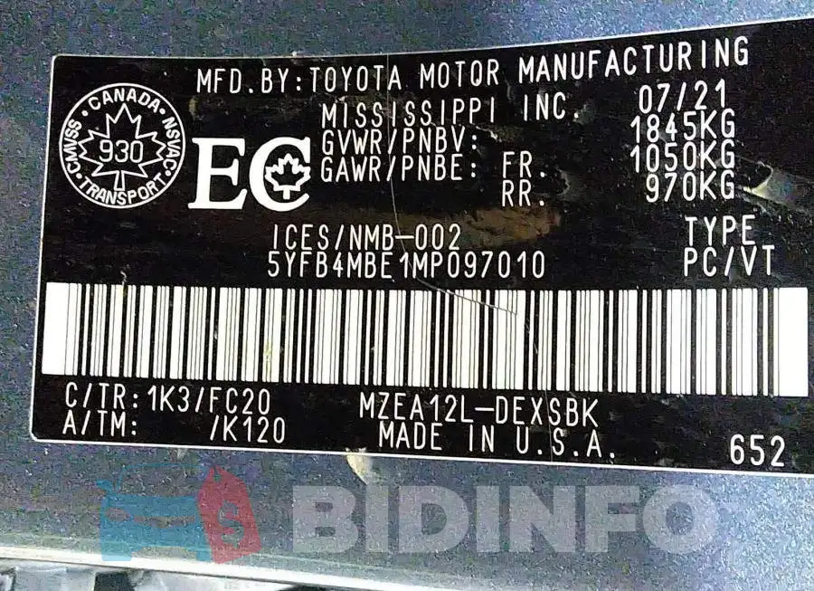 5YFB4MBE1MP097010 Photo# 9