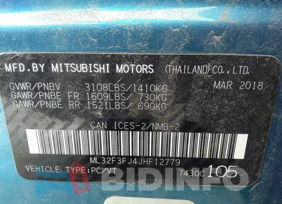 ML32F3FJ4JHF12779 Photo# 9
