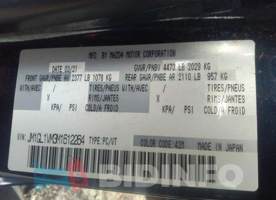JM1GL1VM3M1612264 Photo# 9