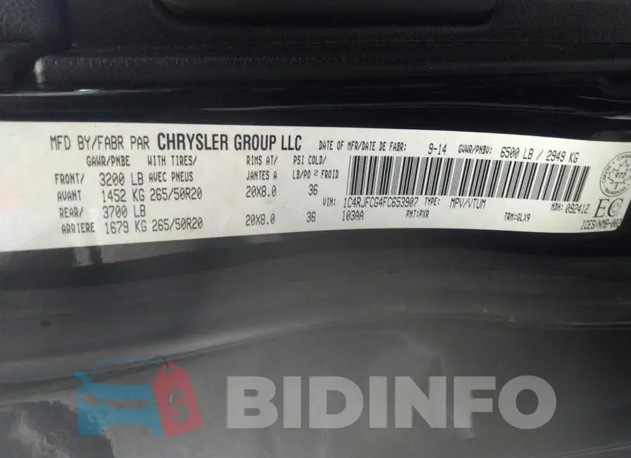 1C4RJFCG4FC653907 Photo# 9