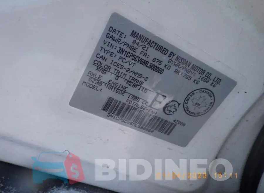 3N1CP5CV6ML500060 Photo# 9