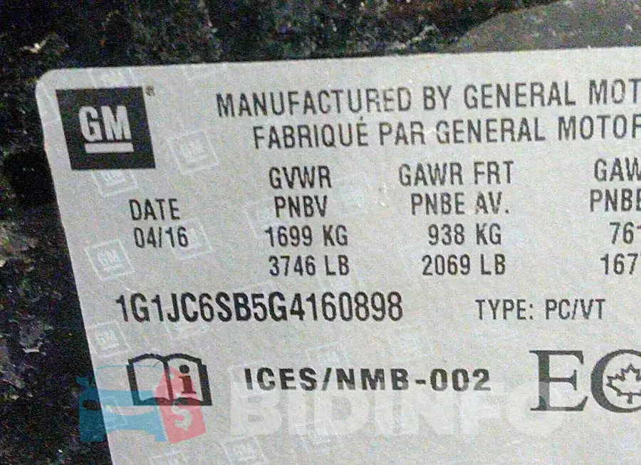 1G1JC6SB5G4160898 Photo# 9