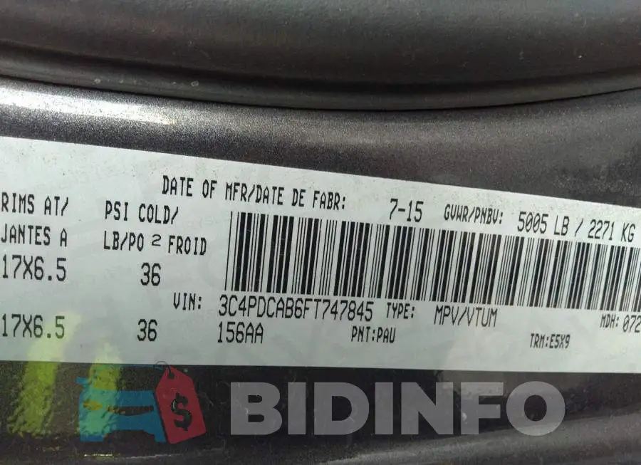 3C4PDCAB6FT747845 Photo# 9