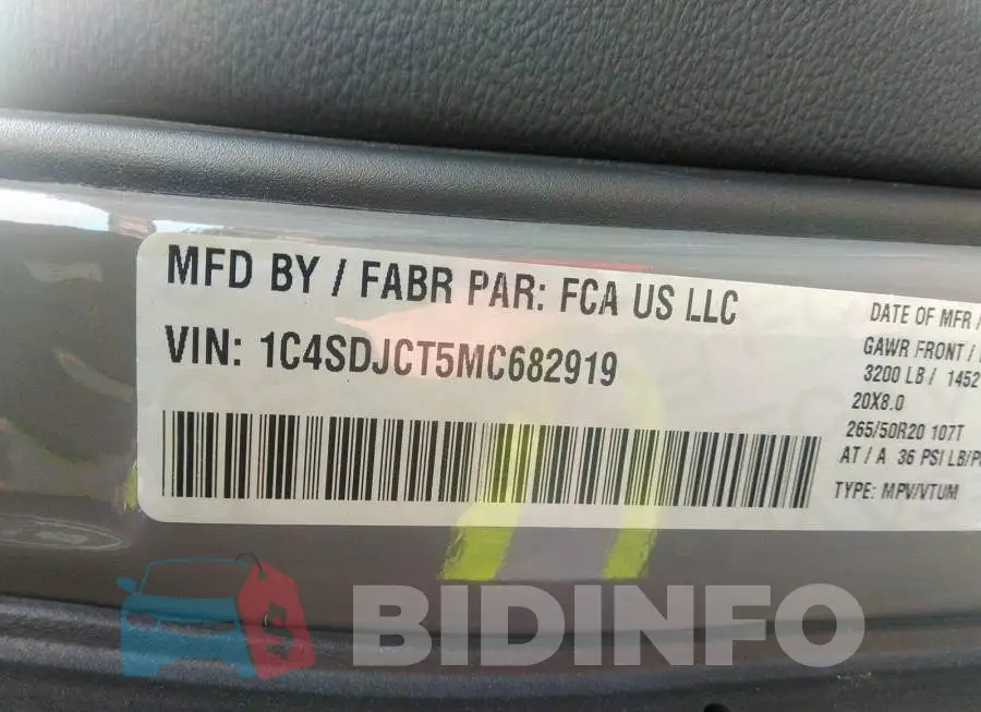 1C4SDJCT5MC682919 Photo# 9