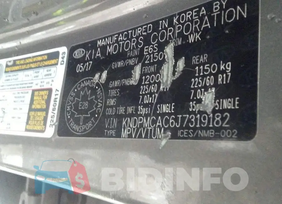 KNDPMCAC6J7319182 Photo# 9
