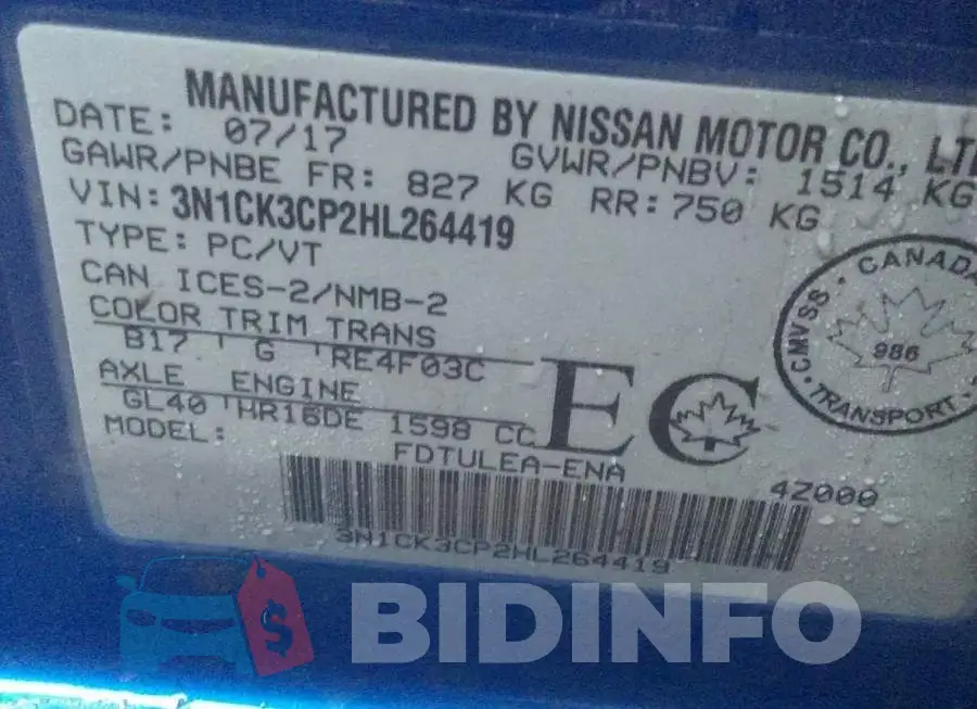 3N1CK3CP2HL264419 Photo# 9