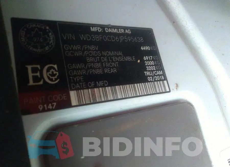 WD3BF0CD6JP595638 Photo# 9