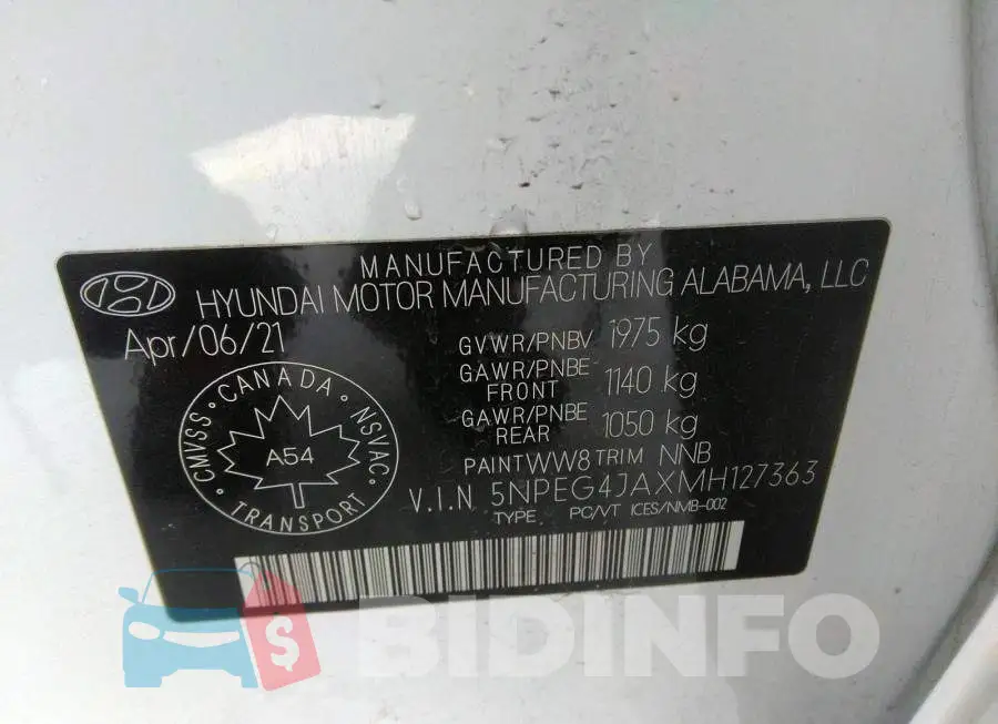 5NPEG4JAXMH127363 Photo# 9