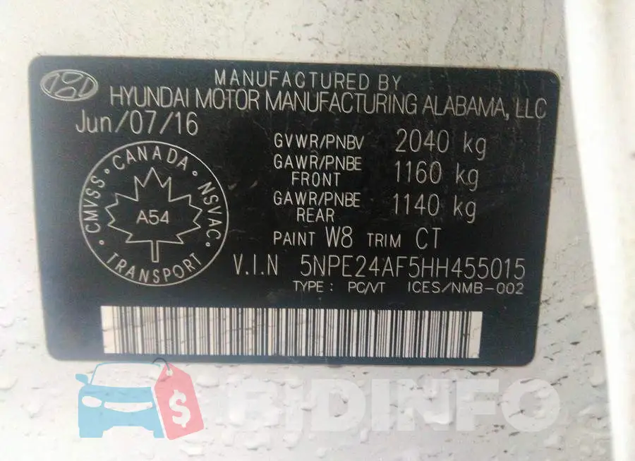 5NPE24AF5HH455015 Photo# 9