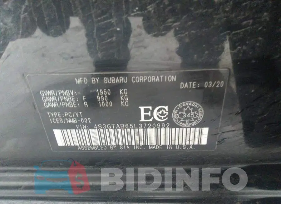 4S3GTAB65L3720992 Photo# 9