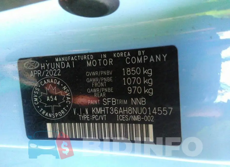 KMHT36AH8NU014557 Photo# 9