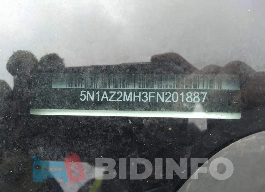 5N1AZ2MH3FN201887 Photo# 9