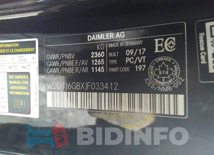 WDD1J6GBXJF033412 Photo# 9