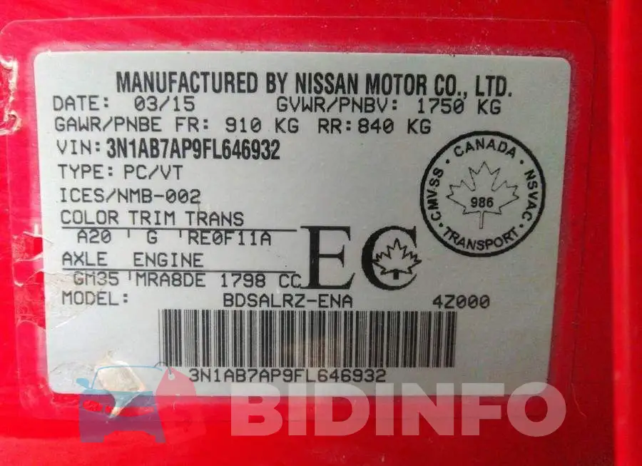 3N1AB7AP9FL646932 Photo# 9